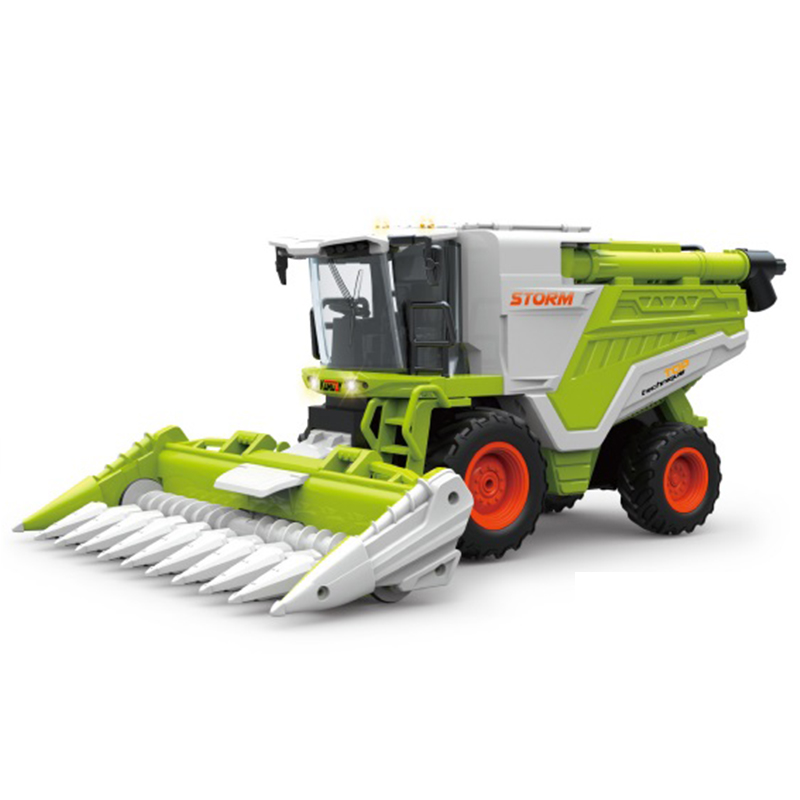 Remote Control Corn Harvest Tractor Toy 1/24 6 Channel RC Corn Harvester Toy With Spray Function Kids Toys For Gift