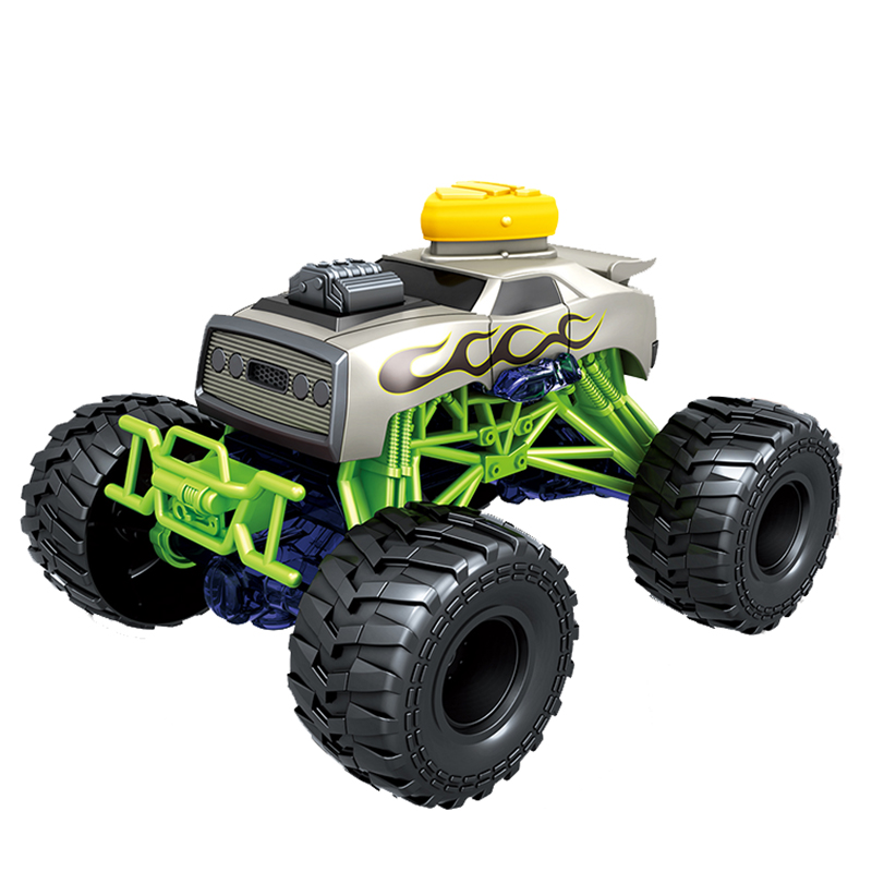 1:16 Friction Powered Monster Trucks Push And Go Car Truck Playset Inertia Vehicle For Boys And Girls