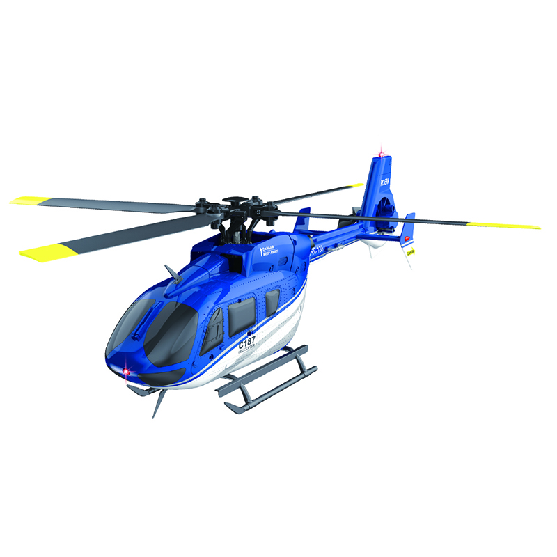 C187 1:48 Remote Control Helicopter 2.4GHz 4CH 6-Axis Gyro RC Electric Flybarless Remote Stunt Helicopter