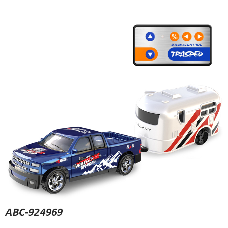 5 Channel Remote Control Toys Kids Remote Control Car With Trailer Mini Size Rechargeable Radio RC Vehicle For Kids Girls Boys