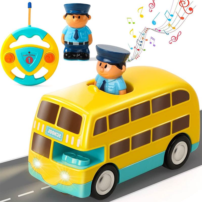 2 Channel Remote Control Cartoon Bus with Light and Sound