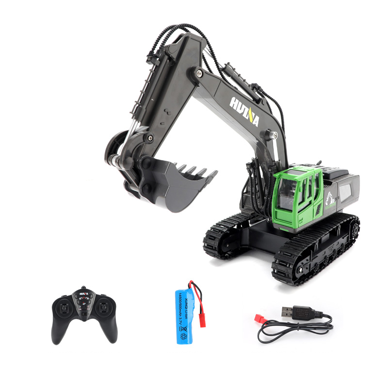 Alloy 1:18 R/C Engineering Excavator.With Light&Simulated Sound.11channel 2.4GHZ