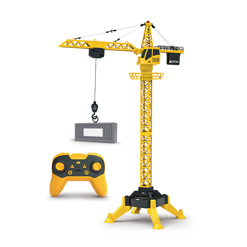 RC Mental Tower Crane 2.4GHz 9 Channels RC Tower Crane Simulation Sound Engineering Truck Toy