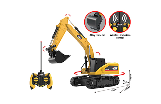 Hot Sale Remote Control Excavator Toy Rc Construction Vehicles Toys Trucks With Sound For Construction Car Toys