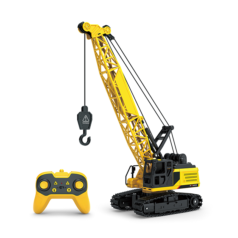 2.4G 11 Channel Alloy R/C Engineering Crawler Crane With Spraying Function Remote Control Construction Truck Vehicles