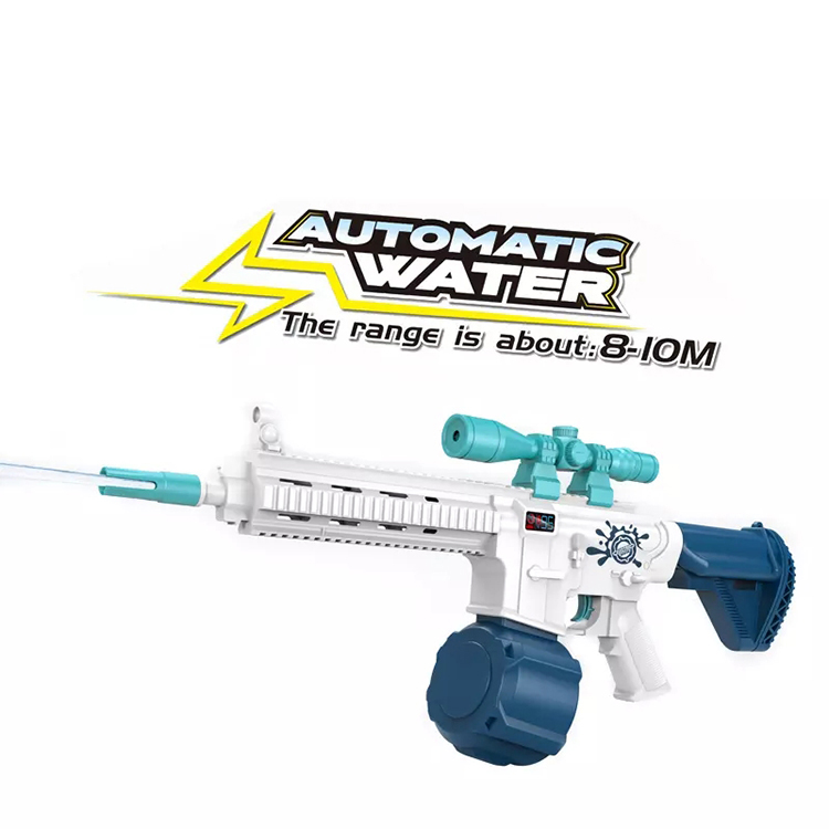 Outdoor Water Toy Summer 600Ml Electric Automatic Water Gun Game Far Shooting Range Fun For Kids