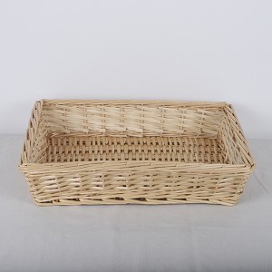 Nature color split willow storage baskets rectangular cheap wicker gift storage baskets