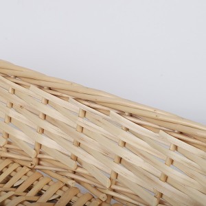 Nature color split willow storage baskets rectangular cheap wicker gift storage baskets