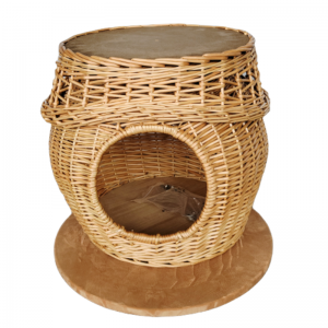 China Manufacturer Wholesale 2 Layer Wicker Cat House Cat Play Tree Cat Bed