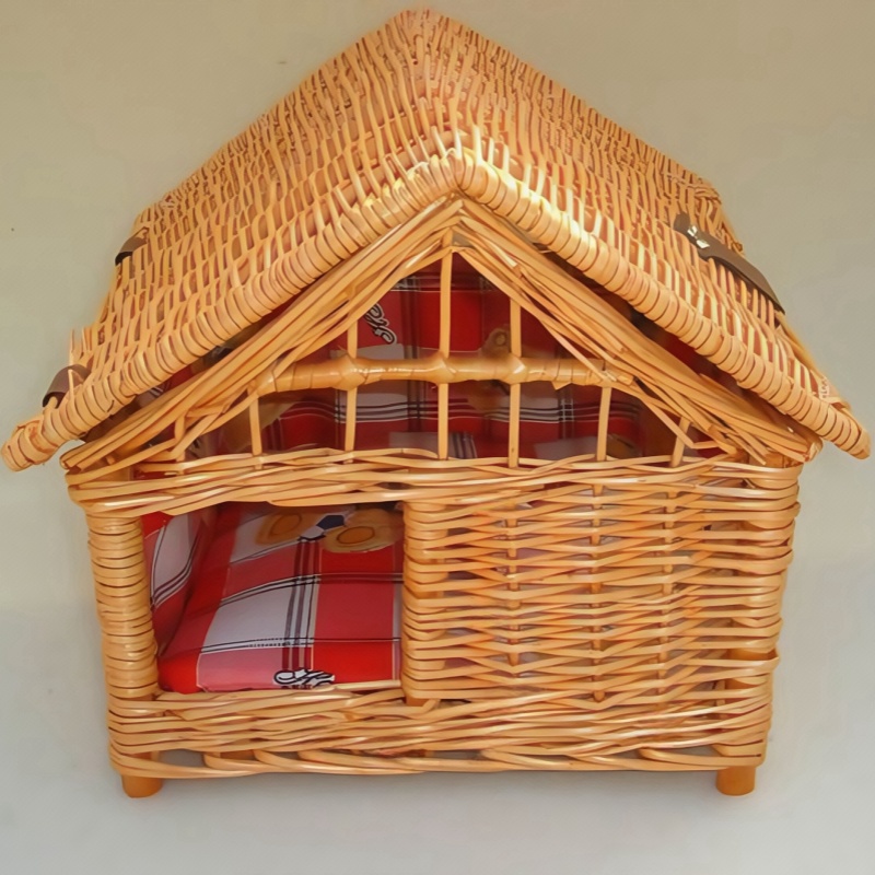 Wicker Cat House Dog Bed Wicker Sofa for Cat