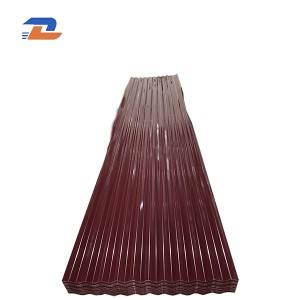 Hot sale Factory China Corrugated 840mm Wide Color Steel Roofing Sheet and Roof Ridge Zinc Roofing Tiles