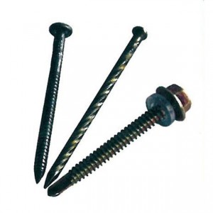 Hexagon Rubber Washer Drill Tail rivet Galvanized Self-tapping Screws for roof tile