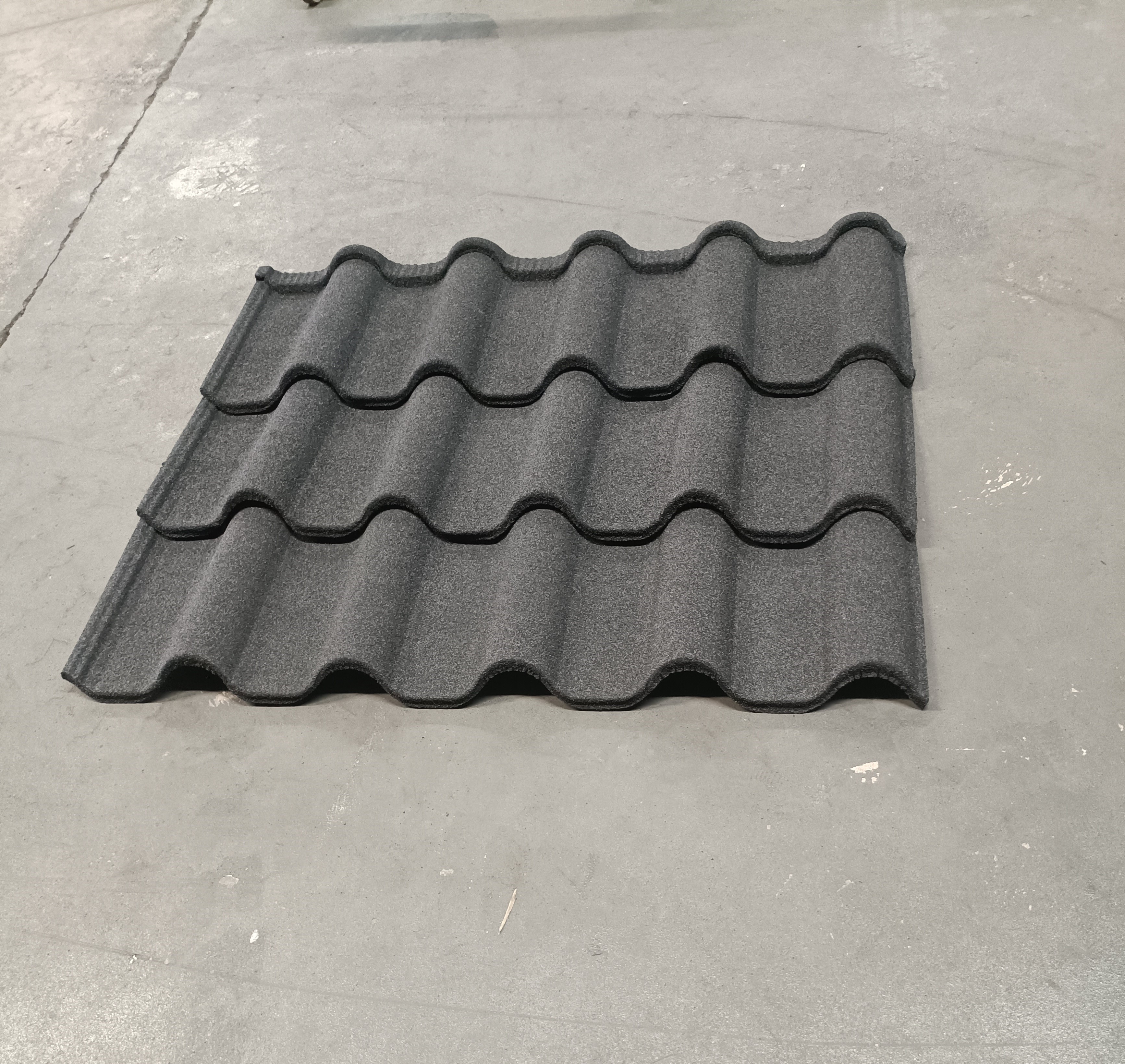 Reasonable price Ppgi Sheet Metal Roofing Rolls - Durable Construction Material Tile Stone Coated sheet Barrel Type Roofing Tile – Lueding