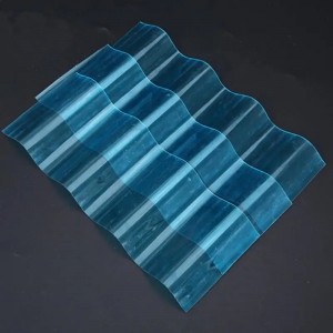 OEM Supply Transparent Corrugated Plastic UV Protection PC Polycarbonate Roofing Sheet