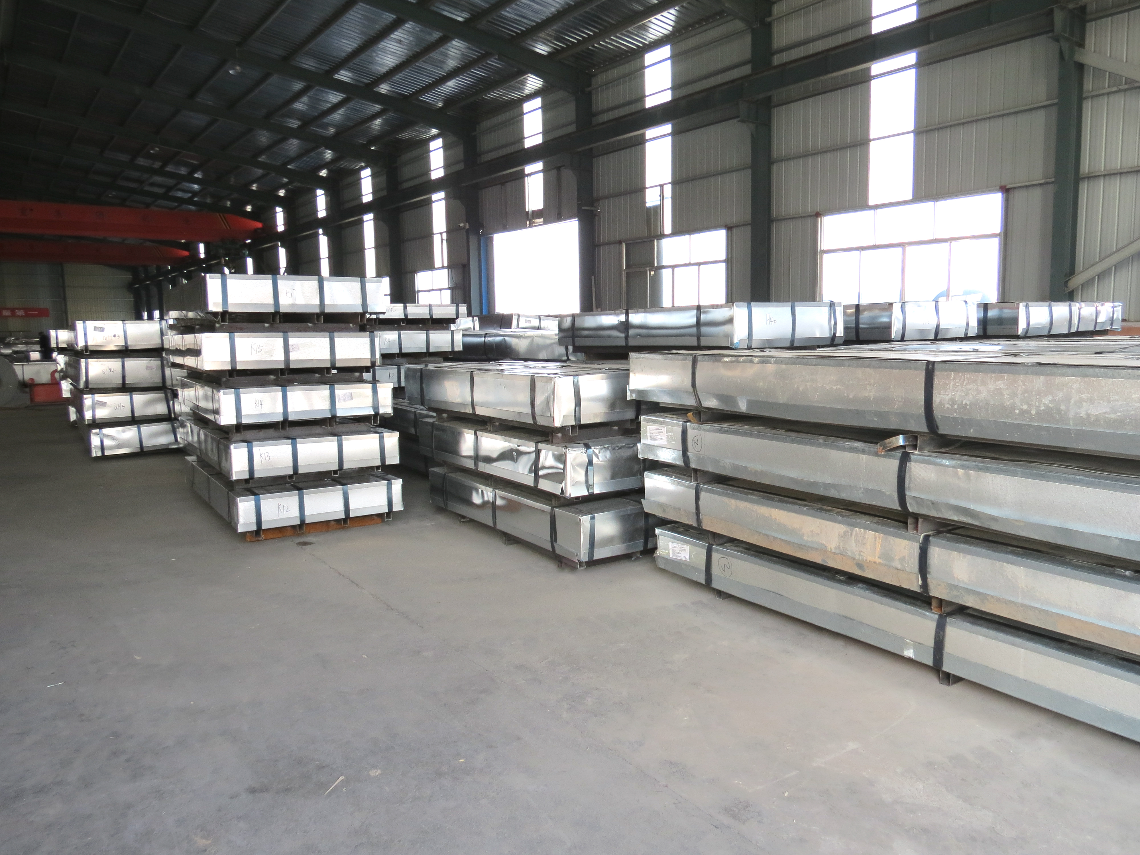 108 tons of galvanized corrugated roofing sheet to be sent to Somalia are in production