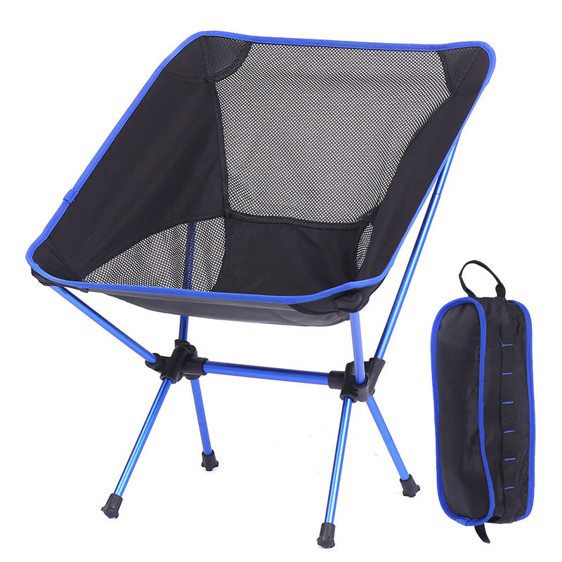 Lulusky Factory Price Ultra Lightweight Backpacking Outdoor Camping Half Moon Folding Chair YLY002