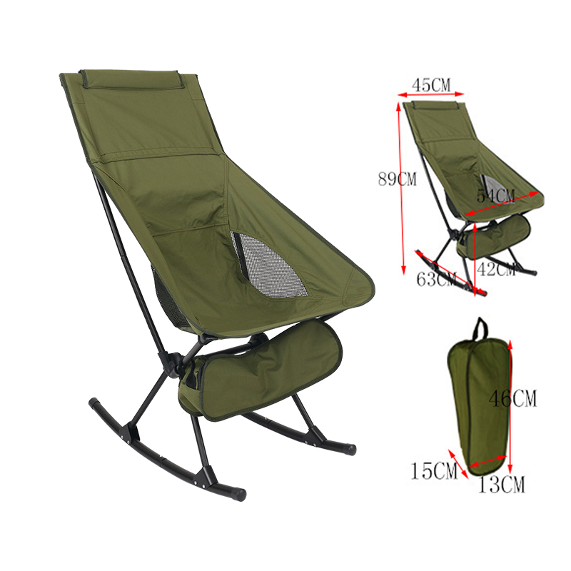 Lulusky Factory Custom Design Swinging Bag Moon Rocker Chair Camping Chairs for Bad Backs DYY002