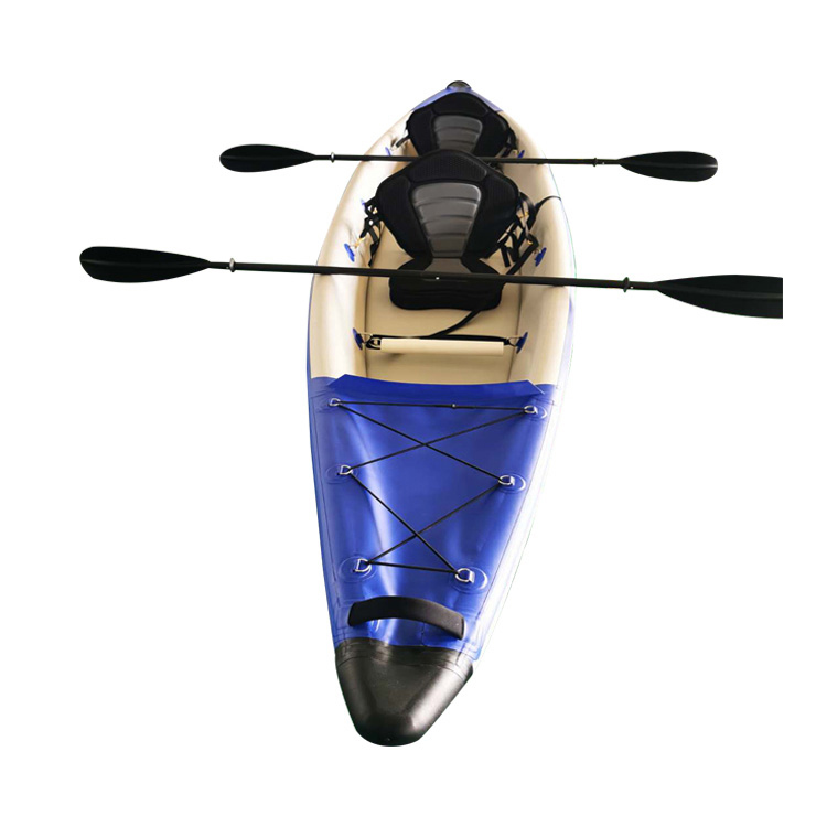 Qibu New Design Touring Inflatable Kayak Tandem PHT-08 Kayak Rowing Boat PVC & Drop Stitch 2 Years Adjustable Drifting 1-2 CE