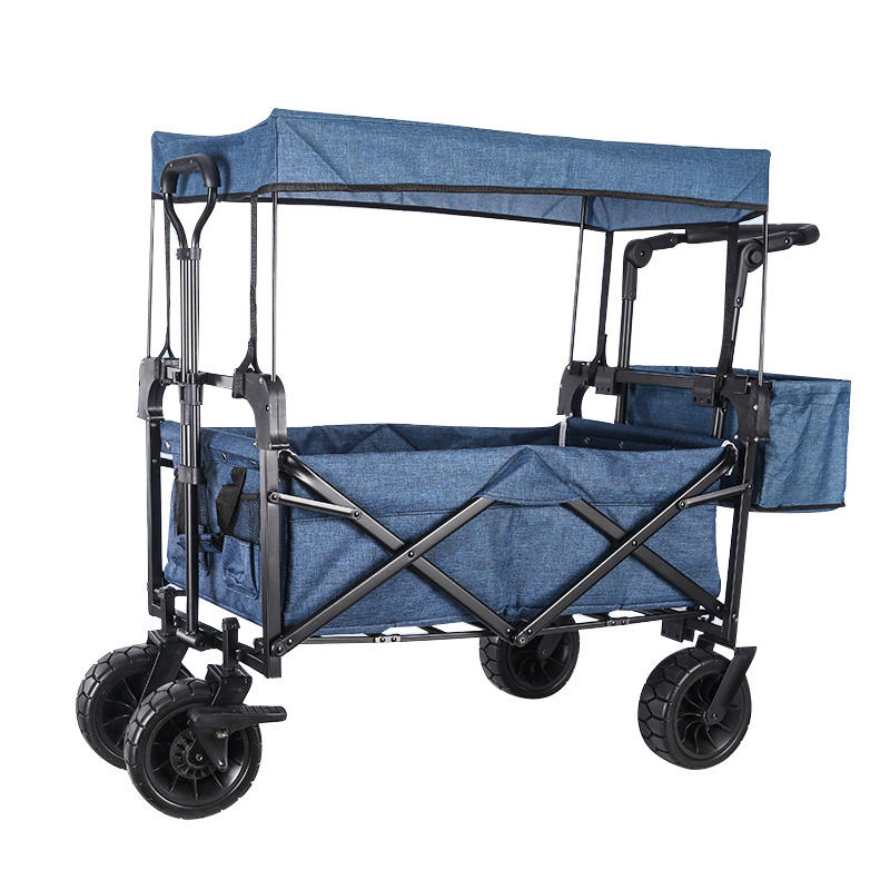 Lulusky Wholesale Foldable Wagon Heavy Duty Folding Camping Trolley Cart in Camping XTC007