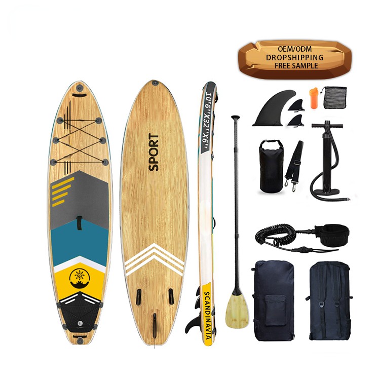 Wood paddle board, JBI-A08, Folding Surfboard, Stand up Paddle Board