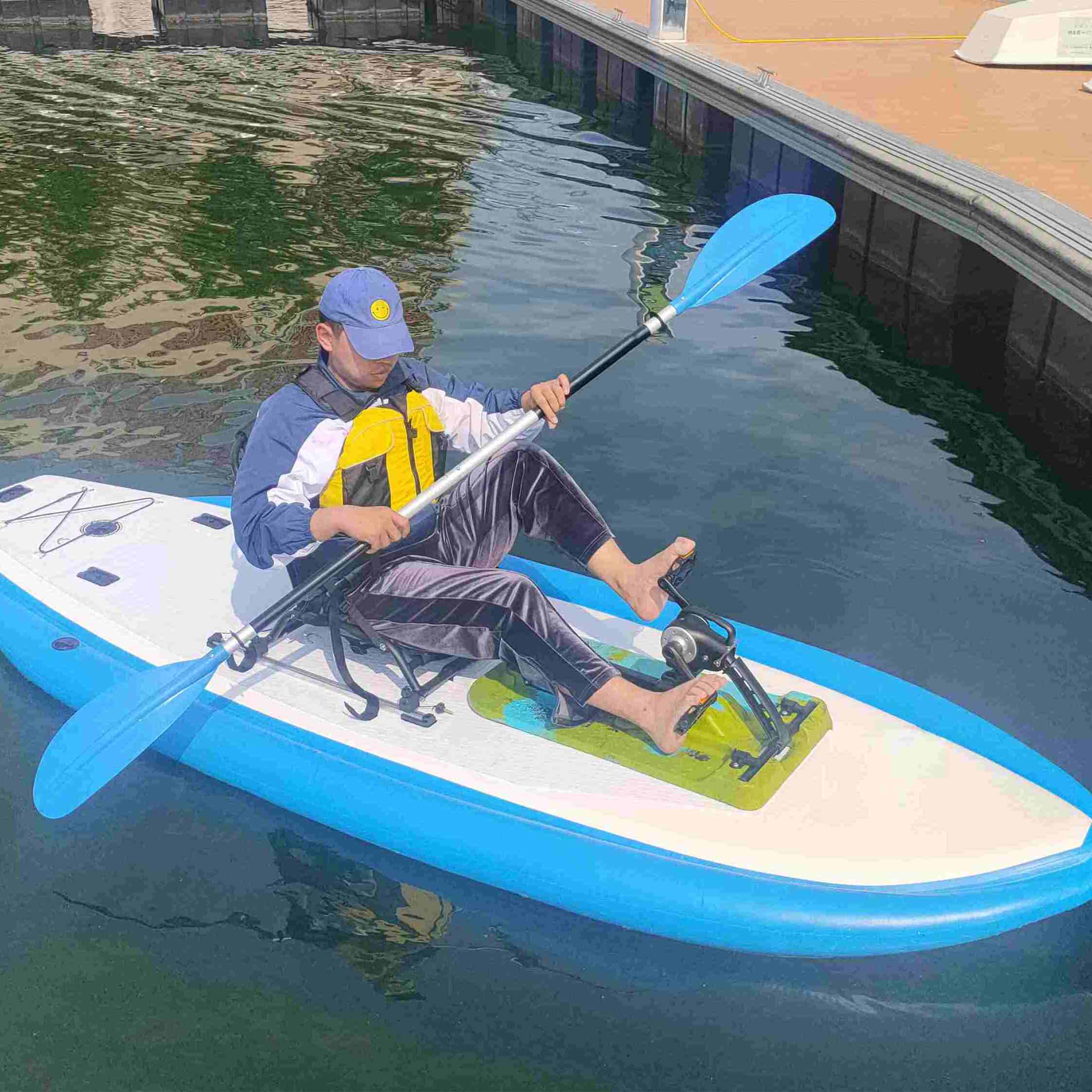 PHT-02 Portable Inflatable Pedal Fishing Drop Stitch Kayak Foldable