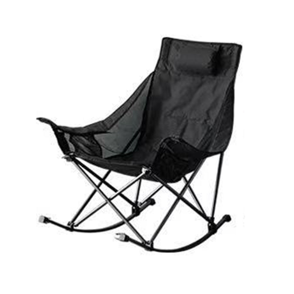 Lulusky Factory Custom Portable Outdoor Camping Folding Rocking Camp Chair Swing DYY003