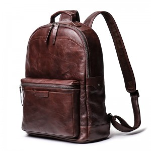 Full Grain Leather Backpack for Men Vintage Bag