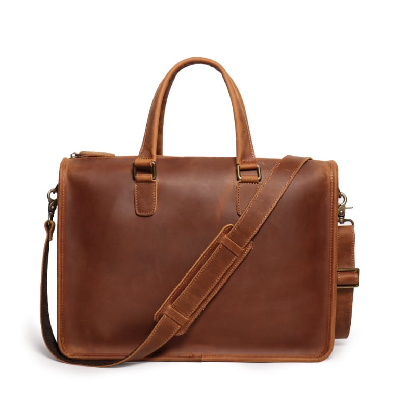 Leather Briefcase for Men Vintage Bag (1)