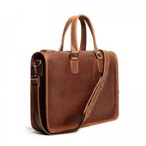 Leather Briefcase for Men Vintage Bag
