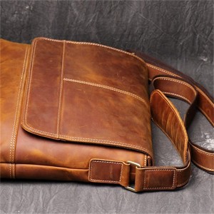 Leather Sling Bag for Men Vintage