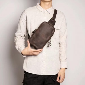 Crossbody Bag for Men Vintage Genuine Leather