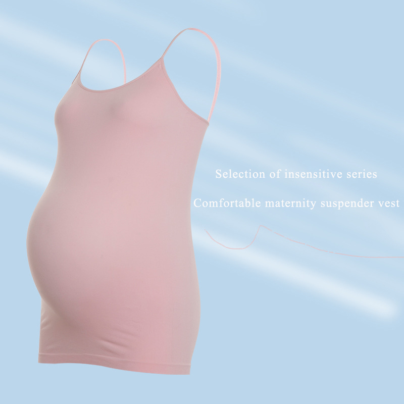 Sleeveless Vests For Pregnant Women Lactation Dress BLK0018