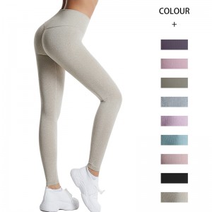 Wholesale Discount  Yoga Wear Set  - Compression Tight Waist Slim High Waist Yoga Pants For Women BLK0053  – Beilaikang