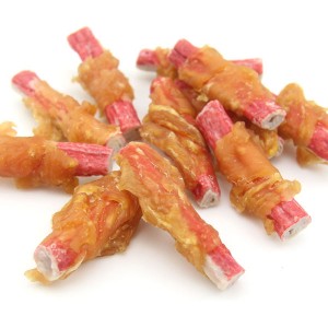 LSC-33 Crab Stick Twined by Chicken Dog Treats Manufacturer