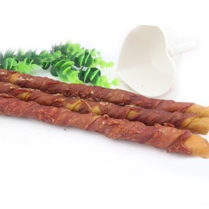 Manufacturing Companies for Healthy Pet Treats - LSD-09  Porkhide Stick Twined by Duck(34CM) – Luscious