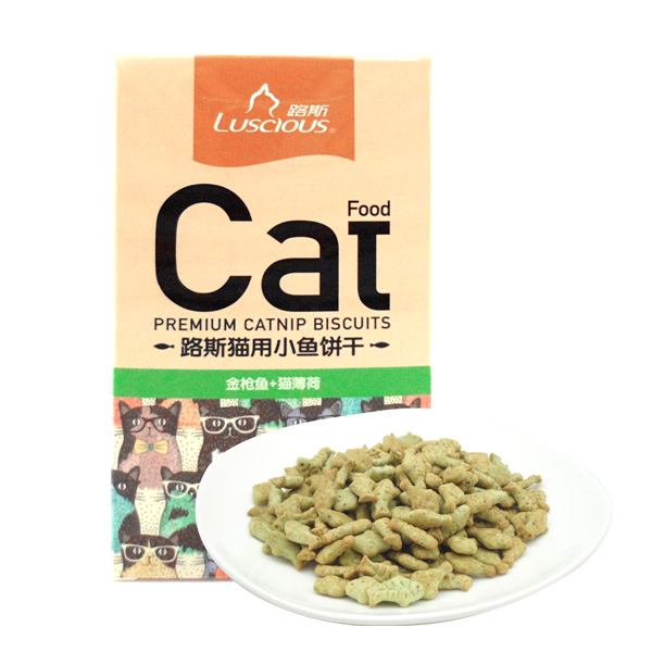 Cheapest Factory Organic Canned Cat Food - LSCB-02 Salmon with Catnip Cat Biscuits – Luscious