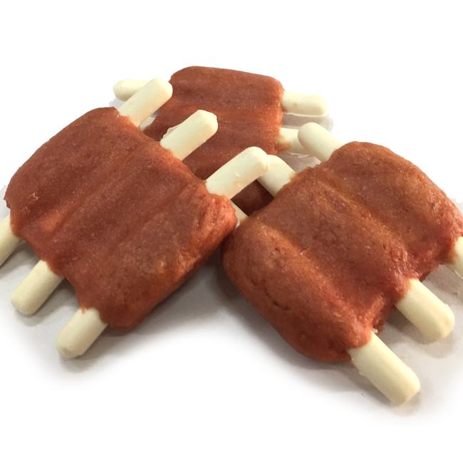 Close Pipe Nipple Dried Dog Cookie - LSDC-66 cheese stick wrapped by beef – Luscious