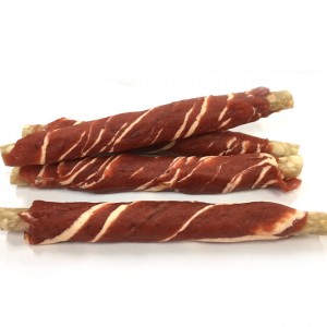 LSN-14 rawhide with cereals twined by  beef and cod