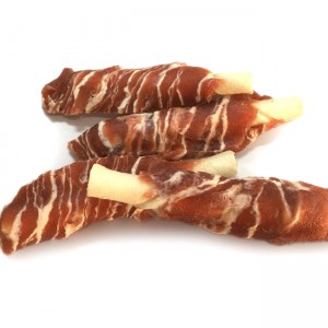 Competitive Price for Beef Pet Snacks - LSN-19 rawhide stick wrapped by beef with cod – Luscious