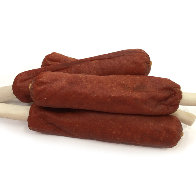 Threaded Pipe Fittings Wholesale Dog Canned Food - LSS-18 duck sausage with rawhide – Luscious