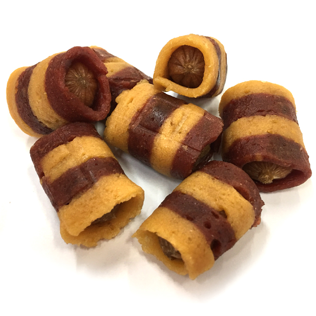 Factory Cheap Hot Bulk Pet Snacks - LSS-23 beef sausage twined by chicken and duck – Luscious