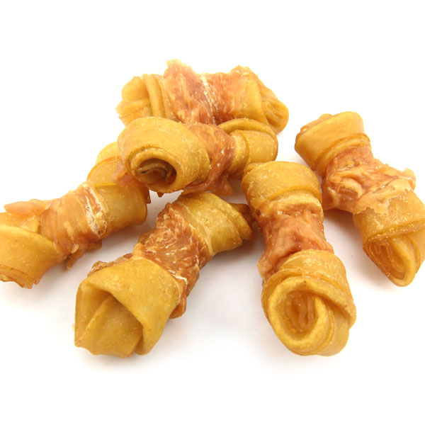 OEM/ODM China Luscious Shandong Dog Treats - LSC-49  Porkhide Knot Twined by Chicken – Luscious