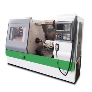 CK46P high precision automatic turret cnc turning slant bed lathe machine with living tools