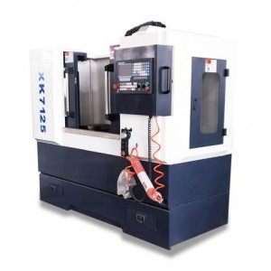 XK7125 vertical 3 axis cnc milling machine with metal