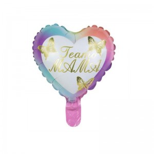 China wholesale Happy Mothers Day Balloons - YY-F0927 10″ heart shape Teamo Mama Golden Butterfly –  Lvyuan