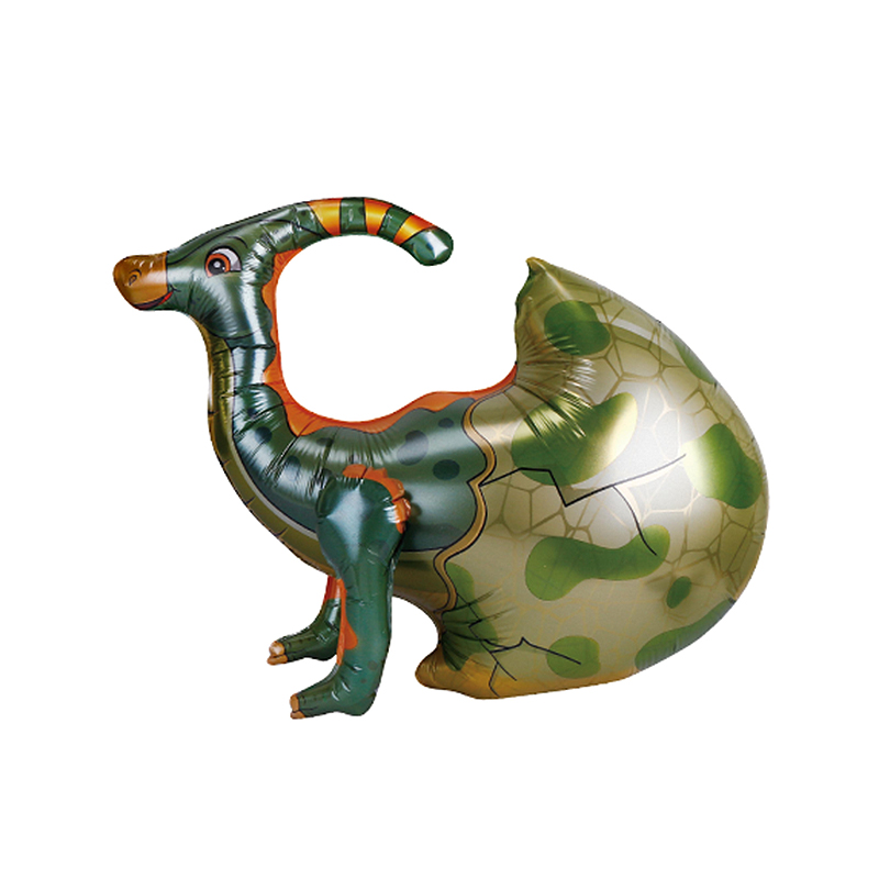 YY-F0761 LYQQ Cute 4D Baby Paractylosaurus Egg button walking foil balloon
