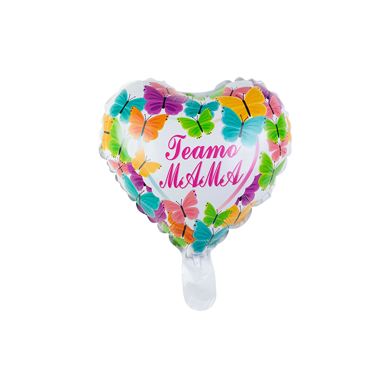 Professional Design Metallic Gold Balloon - YY-F0926 10″ heart shape Teamo Mama Colorful Butterfly –  Lvyuan
