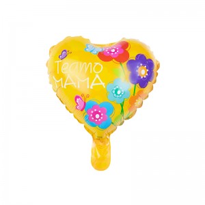 Hot sale Simple Balloon Decoration - YY-F0928 10″ heart shape Teamo Mama Flower and Butterfly –  Lvyuan
