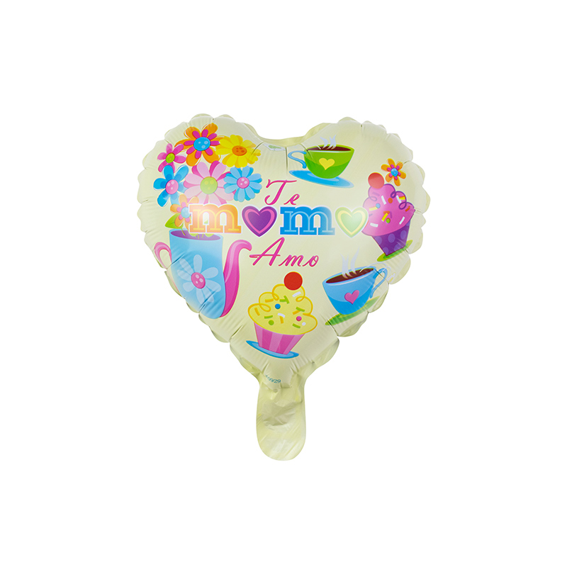 High Performance Mylar Balloon Printing - YY-F0929 10″ heart shape Teamo Mama Cake And Afternoon Tea –  Lvyuan