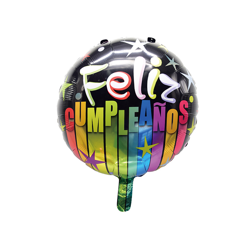 Manufacturer of Space Balloons - 18″ Round Shape Feliz Cumpleaños With Note Foil Balloon –  Lvyuan